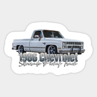 1986 Chevrolet Silverado Pickup Truck Sticker